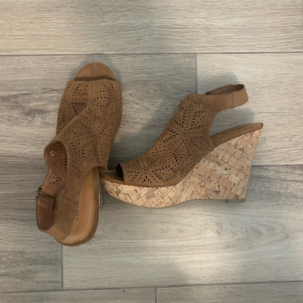 Brown Wedge Sandals